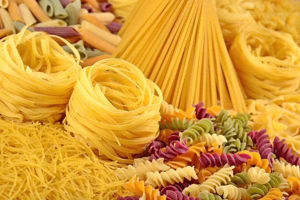 Assortimento di pasta italiana cruda — Foto Stock