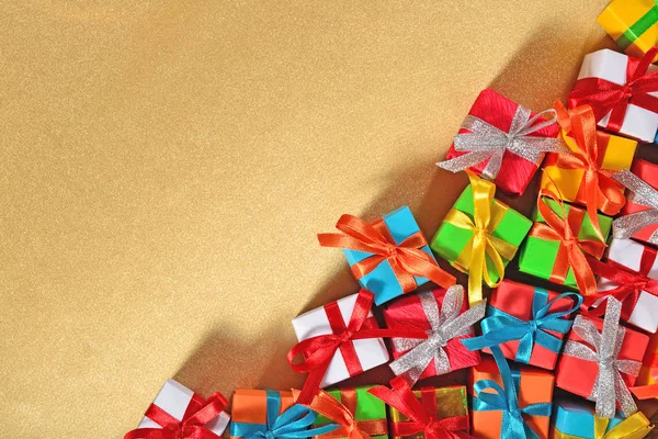 Top view of colorful gifts — Stock Photo, Image