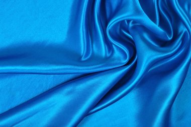 Doğal mavi saten kumaş doku arka plan