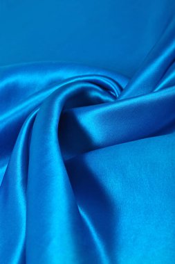 Doğal mavi saten kumaş doku arka plan