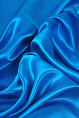 Doğal mavi saten kumaş doku arka plan