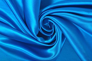 Doğal mavi saten kumaş doku arka plan