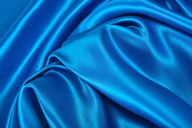 Doğal mavi saten kumaş doku arka plan