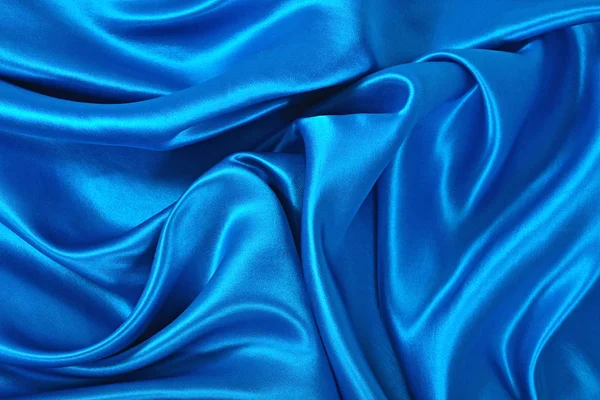 Doğal mavi saten kumaş doku arka plan