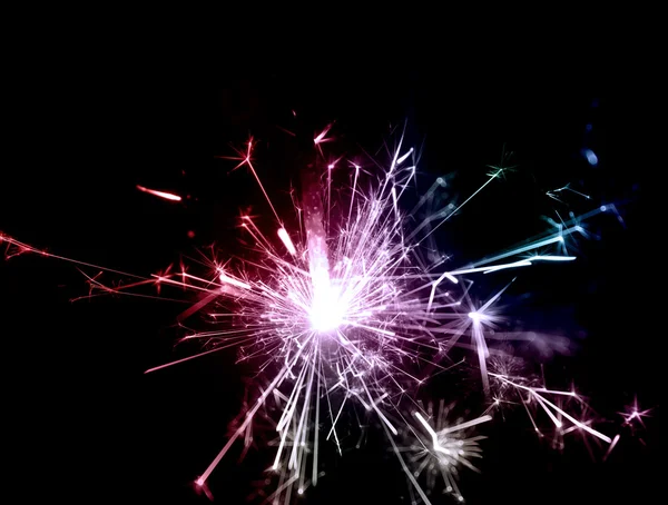 Feriado sparkler macro close up — Fotografia de Stock