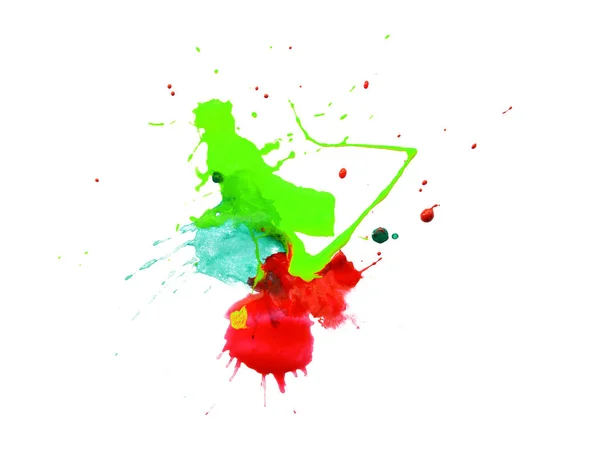 艺术抽象水彩色油漆的污点 — 图库照片