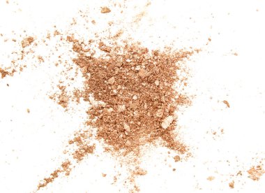 Beyaz arka plan üzerinde izole ezilmiş altın göz farı