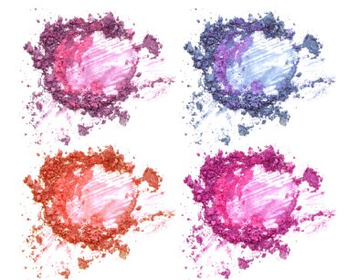 çeşitli ezilmiş göz farı seti