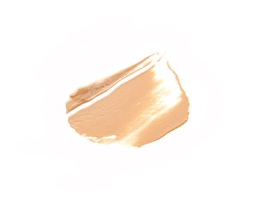 Kozmetik sıvı temel üzerine beyaz.