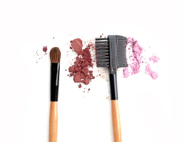 Close up of a make up powder on white background — Stock Photo, Image