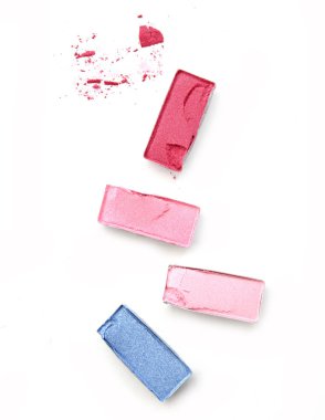 göz gölge beyaz izole kutusunda