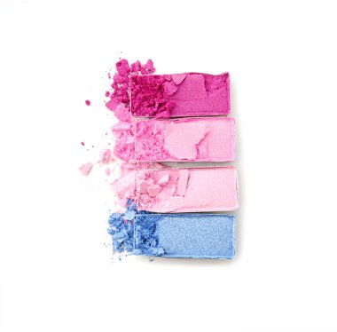 güzel parlak göz gölgeler beyaz izole