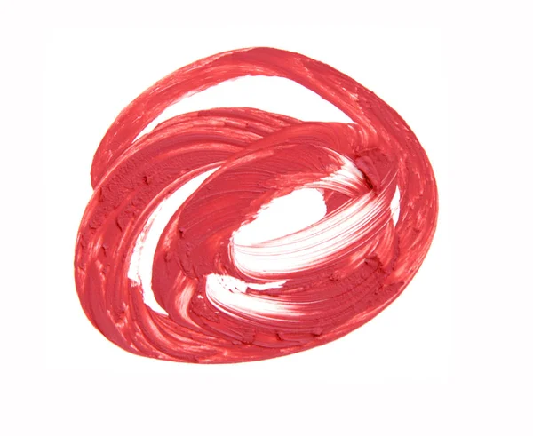 Batom vermelho zen estilo isolado no fundo branco — Fotografia de Stock