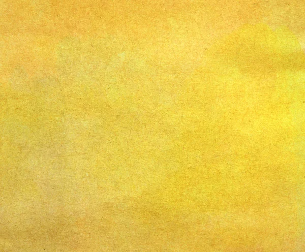 Yellow water color on old paper texture background — Stock Photo, Image