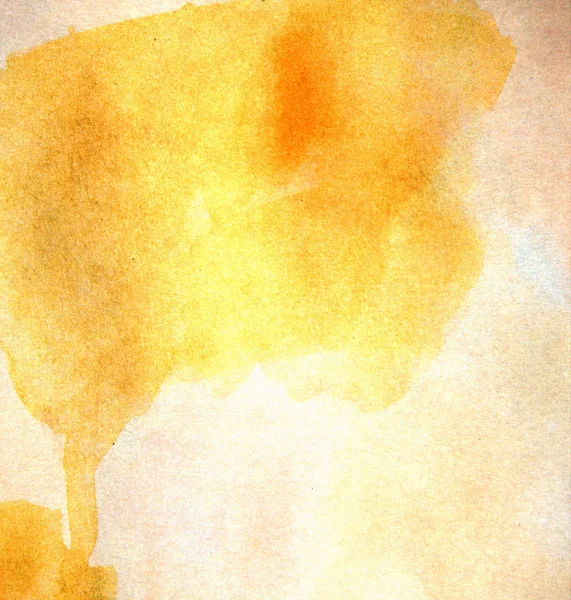 Yellow water color on old paper texture background — Stock Photo, Image