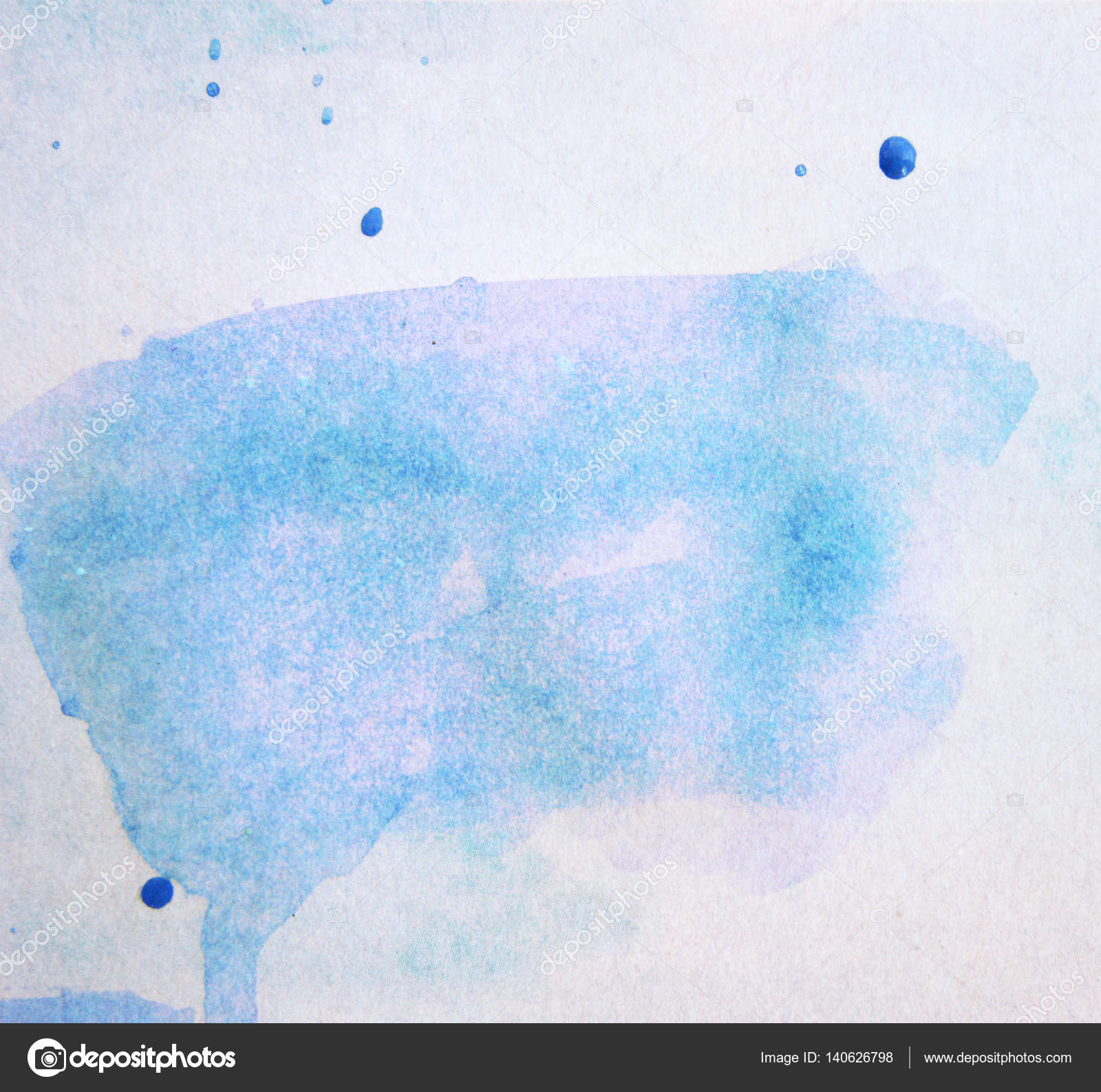Banner realizzato da macchia struttura isolata dell acquerello carta disegnata blu su fondo bianco per il disegno modello Macchia della spruzzata di