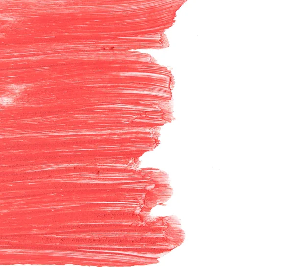 Rote Farbe Lippenstift auf weißem Hintergrund — Stockfoto