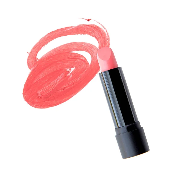Pink lipstick isolated on white — Stock Photo, Image