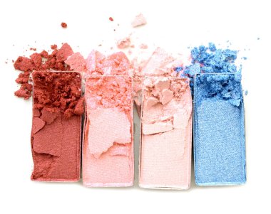 güzel parlak göz gölgeler beyaz izole