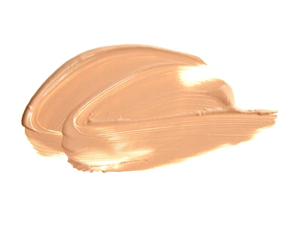 Cosmetische make-up beige kleuren instellen isoleren. — Stockfoto