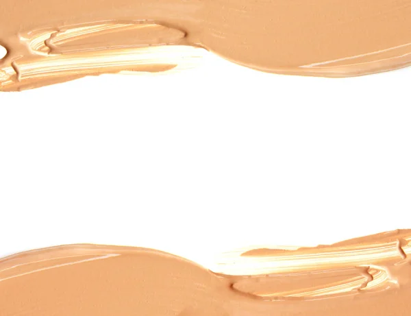 框架的化妆粉底液 — 图库照片