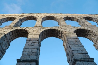 Eski Roma acqueduct (su) Segovia, İspanya