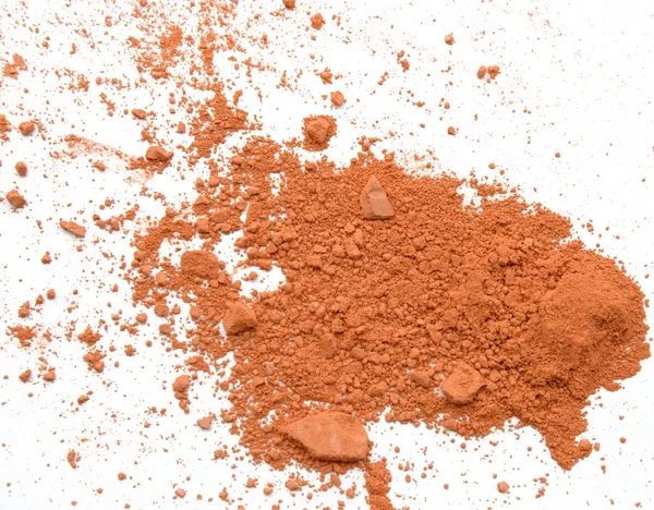 Colore arancione polvere di trucco isolato — Foto Stock