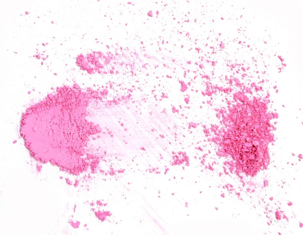 Pink color makeup powder isolated — Stock Photo, Image