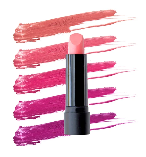 Colore rossetto e sbavature come sfondo — Foto Stock