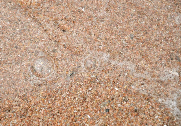Abstract sand of beach water foam background — Stock Photo, Image