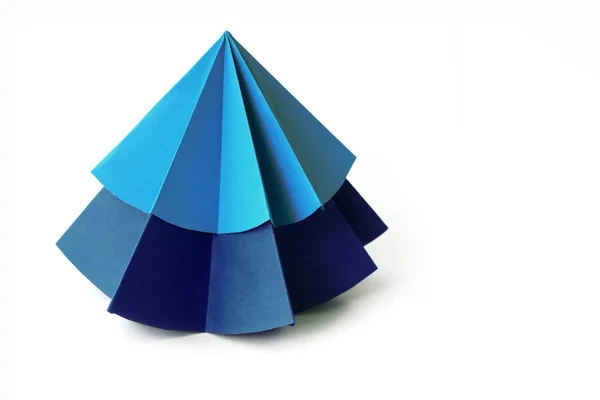 Origami Christmas tree paper — Stock Photo, Image
