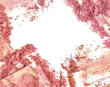 Pembe kozmetik toz çerçeve