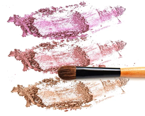 Maquillage fard à joues sur ombre à paupières collection écrasée — Photo