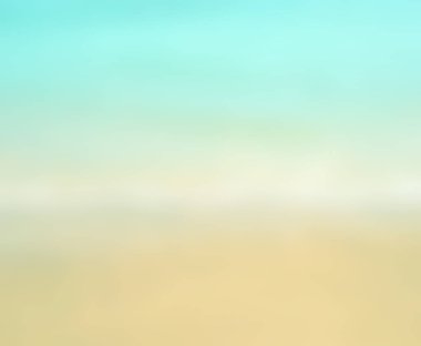 Yaz beyaz kum plaj bulanıklık. Gradyan Rengi.