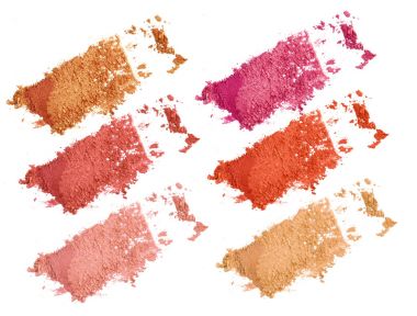 Göz farı toz glitter izole makyaj koleksiyonu.