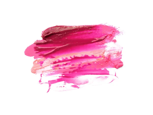 Smudged Lipstick Isolated White Background — Stock Photo, Image