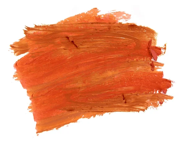 Rossetto Arancione Ictus Isolato — Foto Stock
