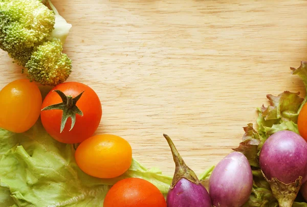 Frame Vegetables Fruits Harvest Autumn — Stock Photo, Image