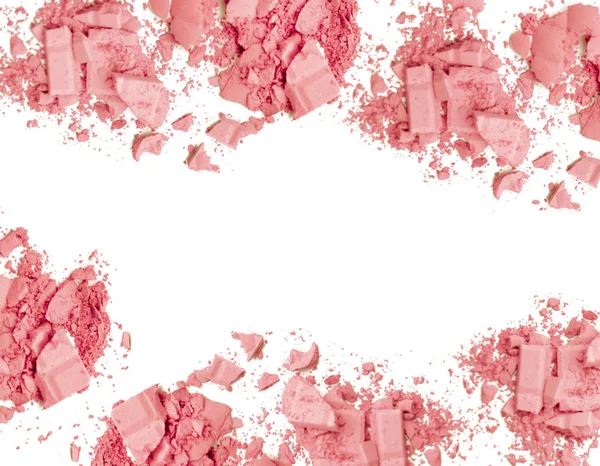Maquillaje Coloretes Cosméticos Polvo Triturado —  Fotos de Stock
