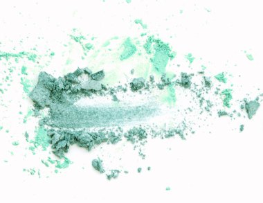 ezilmiş allık üzerinde beyaz izole