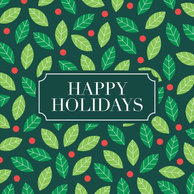 Ökse otu arka plan ile mutlu tatil kartı. 