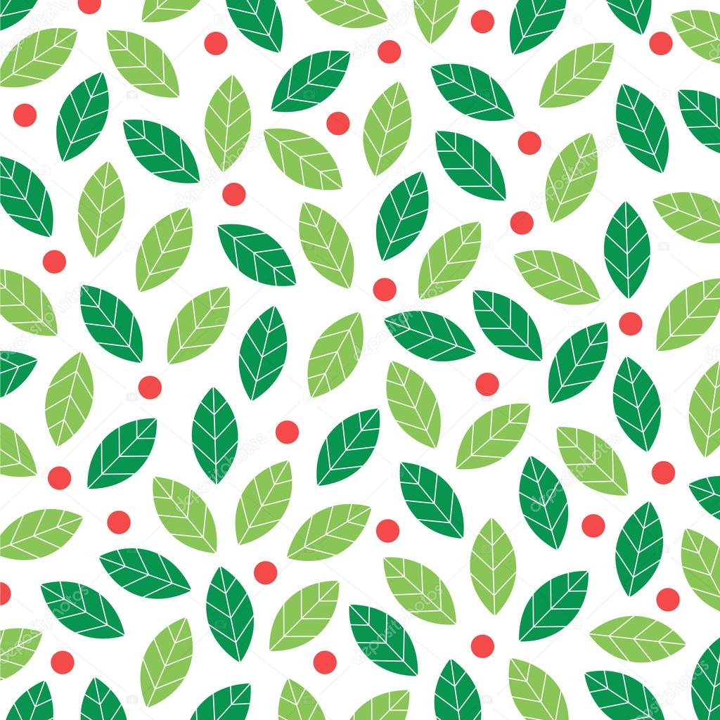 Mistletoe background. Editable vector design.