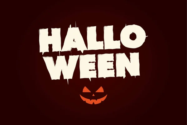 Halloween tekst logo. — Wektor stockowy