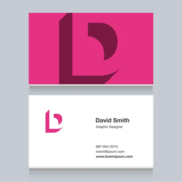 Logo Alphabet Letter Business Card Template Vector Graphic Design Elements Royalty Free Stock Vectors