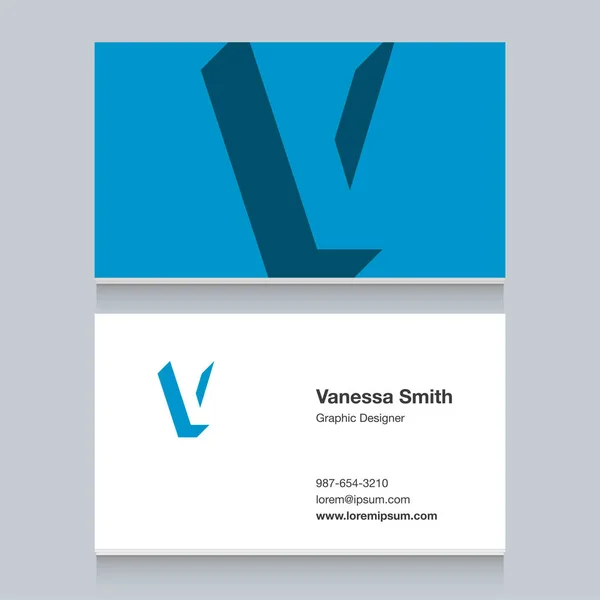 Logo Alphabet Buchstabe Mit Visitenkartenvorlage Vektorgrafik Design Elemente Für Firmenlogo — Stockvektor