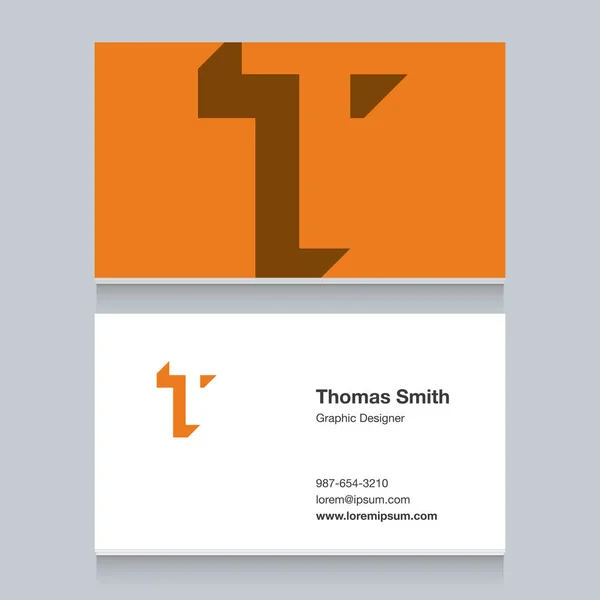 Logo Alphabet Letter Business Card Template Vector Graphic Design Elements Stock Vector
