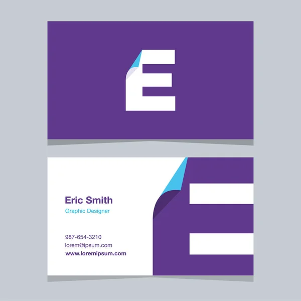 Logo Alphabet Letter Business Card Template Vector Graphic Design Elements — Stock Vector