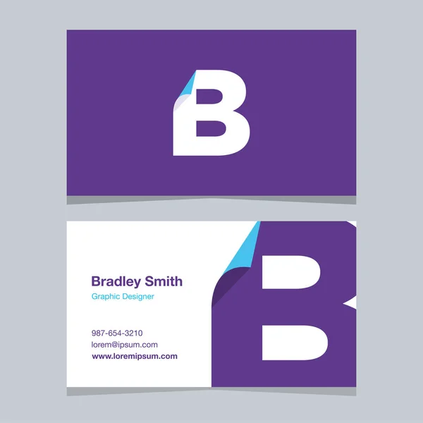 Logo Alphabet Letter Business Card Template Vector Graphic Design Elements — Stock Vector