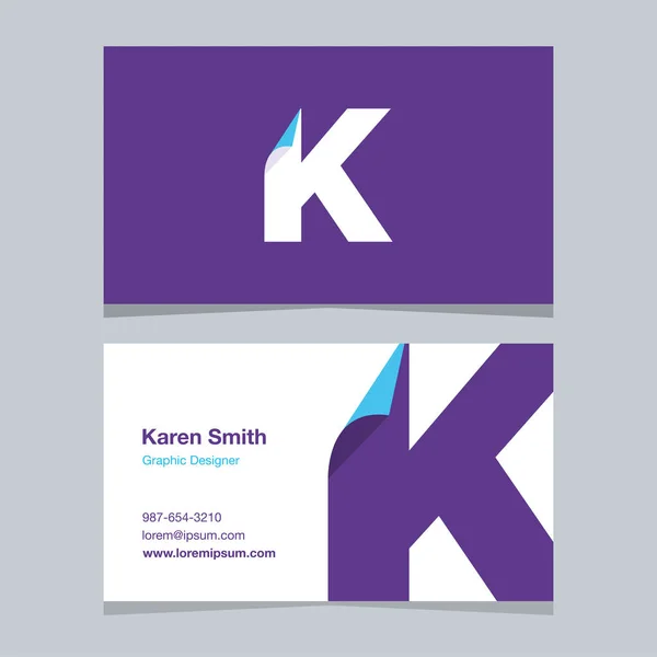 Logo Alphabet Letter Business Card Template Vector Graphic Design Elements — Stock Vector