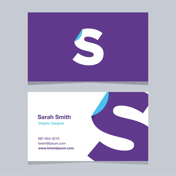 Logo Alphabet Letter Business Card Template Vector Graphic Design Elements — Stock Vector